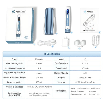 New Dr. Pen Hydra H5 Microneedling  Pen